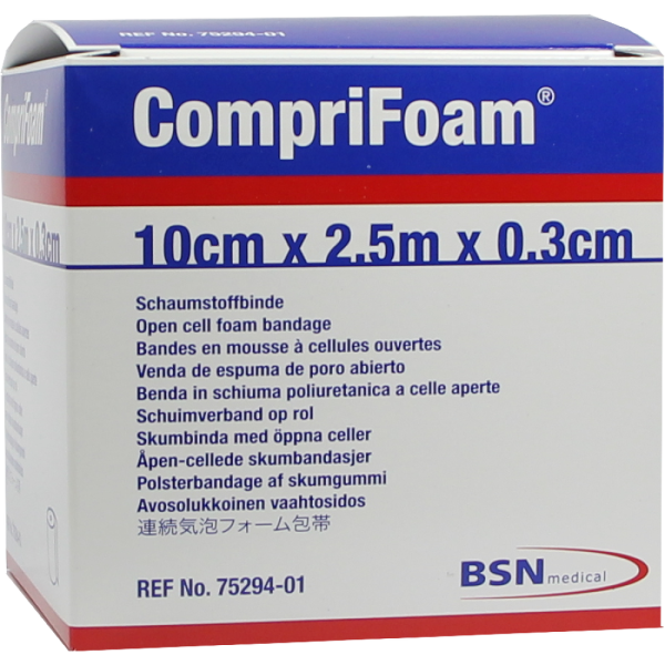 COMPRIFOAM 0,3 cmx10 cmx2,5 m Rolle