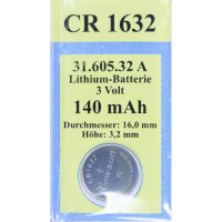 BATTERIEN Lithium 3V CR 1632