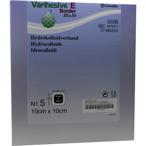 VARIHESIVE E Border 10x10 cm HKV hydroaktiv 965253