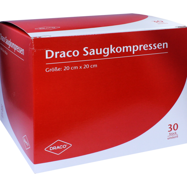 SAUGKOMPRESSEN unsteril 20x20 cm Draco