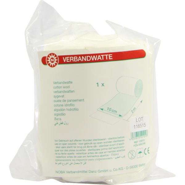 VERBANDWATTE gerollt 10 cmx2 m
