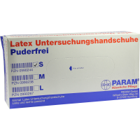 HANDSCHUHE Einmal Latex puderfrei S