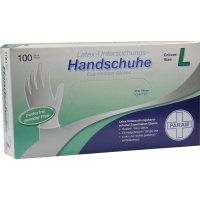 HANDSCHUHE Einmal Latex puderfrei L