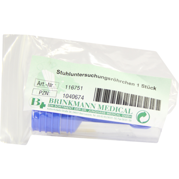 STUHLUNTERSUCHUNGSRÖHRCHEN Kunststoff