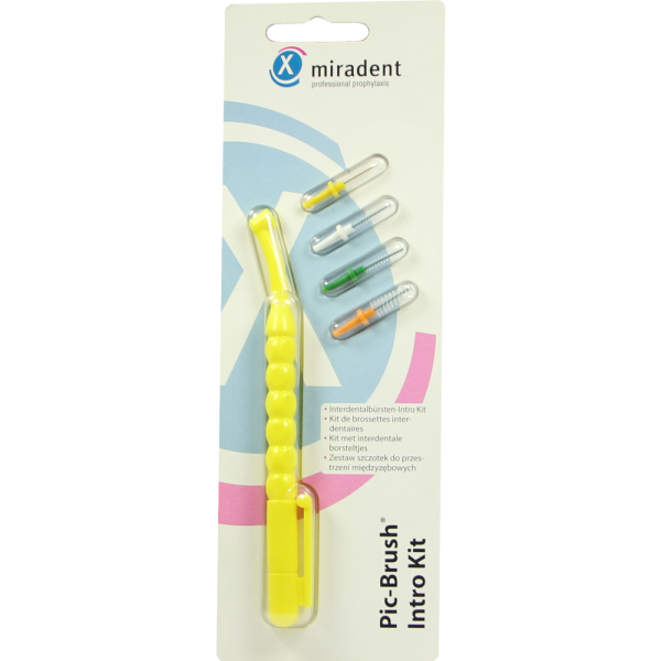 MIRADENT Interd.Pic-Brush Intro Kit 1H+4B.gelb