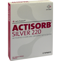 ACTISORB 220 Silver 6,5x9,5 cm steril Kompressen
