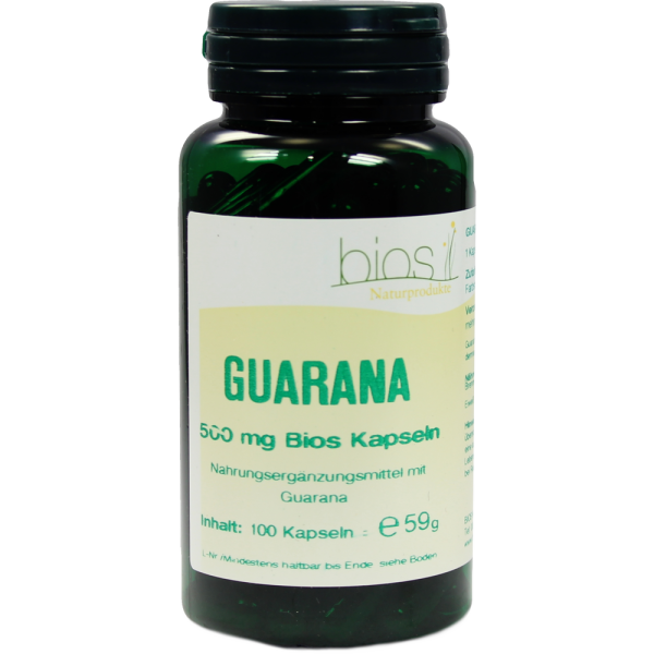 GUARANA 500 mg Bios Kapseln