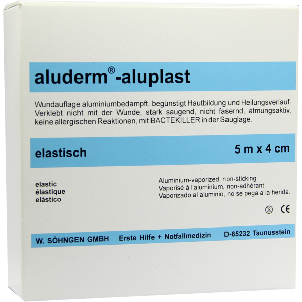 ALUDERM aluplast Wundverb.Pfl.4 cmx5 m elast.