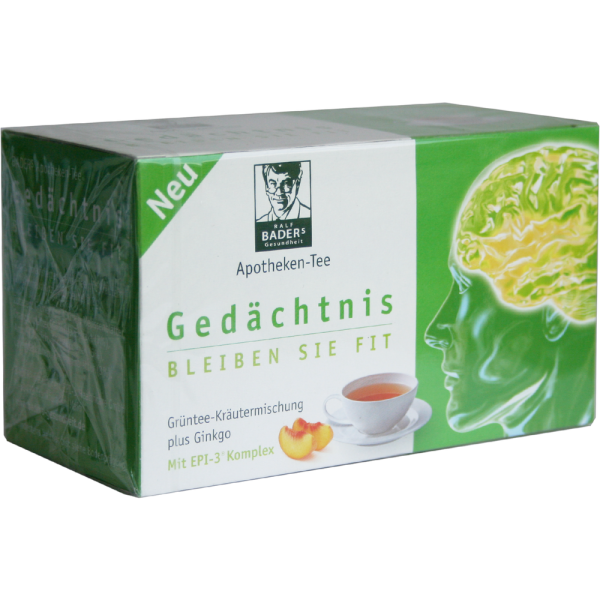 BADERS Apotheken Tee Gedächtnis Filterbeutel