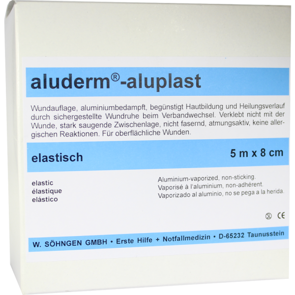 ALUDERM aluplast Wundverb.Pfl.8 cmx5 m elast.