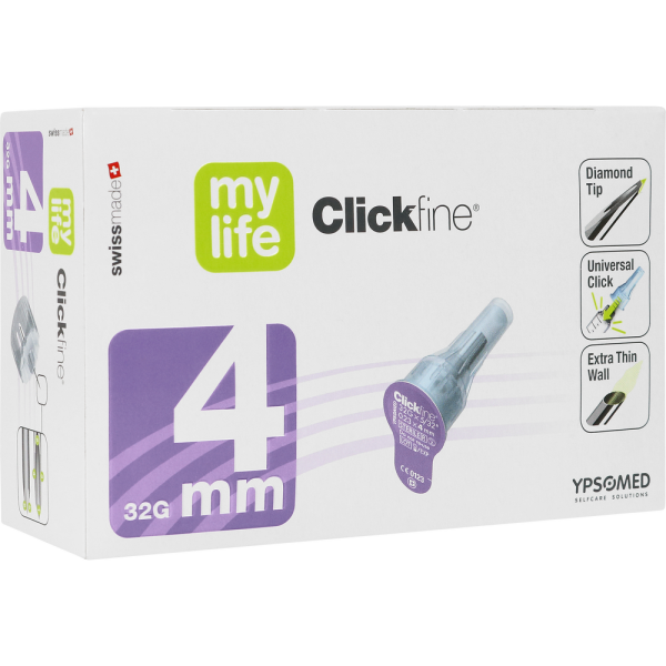 MYLIFE Clickfine Pen-Nadeln 4 mm