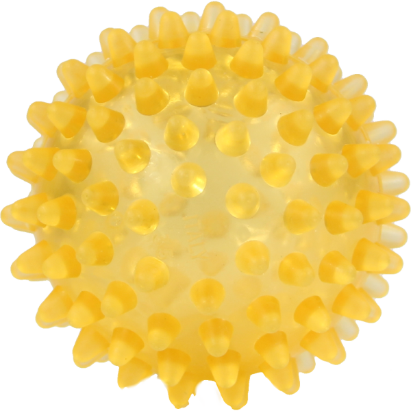 IGELBALL 6 cm orange transparent