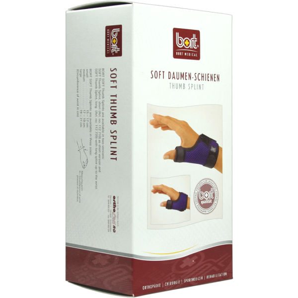 BORT Soft Daumenschiene kurz M blau