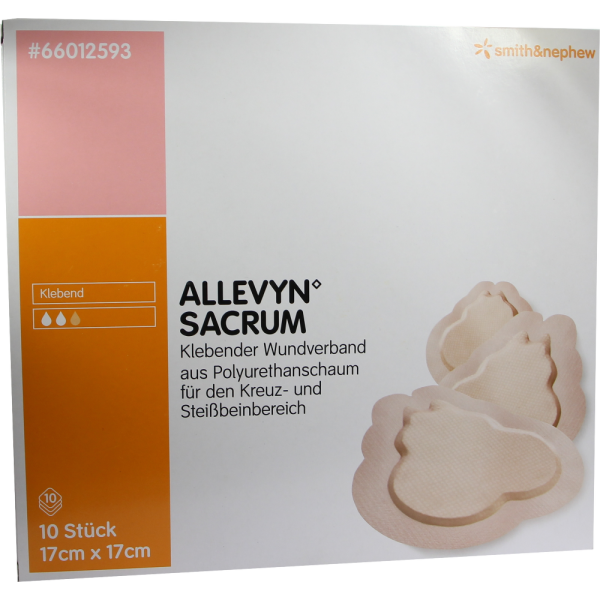 ALLEVYN Sacrum klein 17x17 cm Wundverband haftend