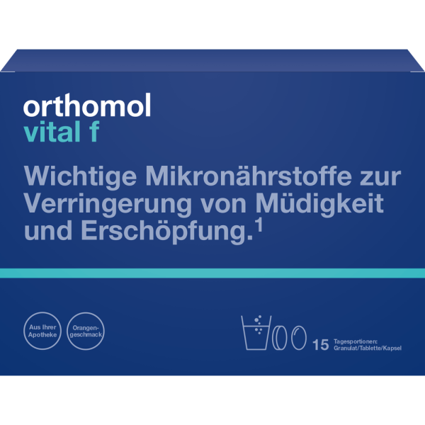 ORTHOMOL Vital F Granulat/Kap./Tabl.Kombip.15 Tage