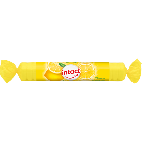 INTACT Traubenzucker Rolle Zitrone