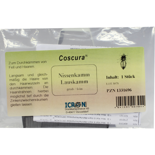 NISSENKAMM Lauskamm grob/fein Kunststoff Coscura
