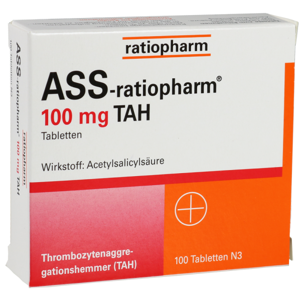 ASS-ratiopharm 100 mg TAH Tabletten