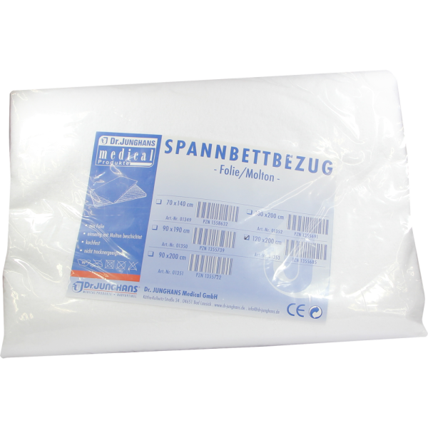 MOLTON SPANNBETTBEZUG 120x200 cm m.Folie