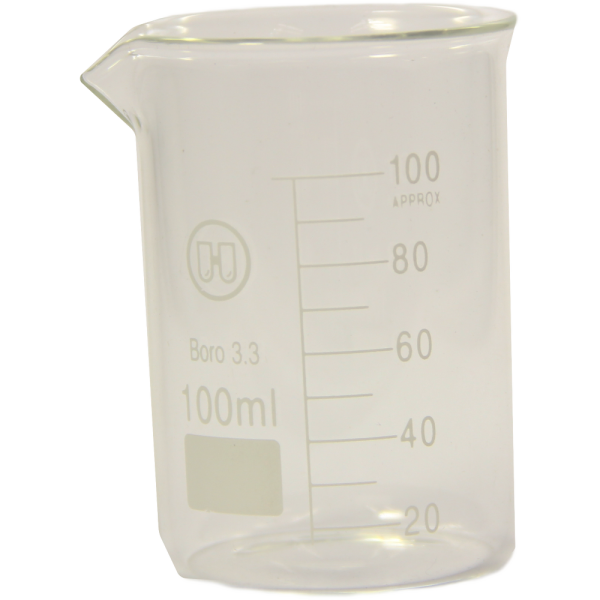 BECHERGLAS hitzebeständig 100 ml