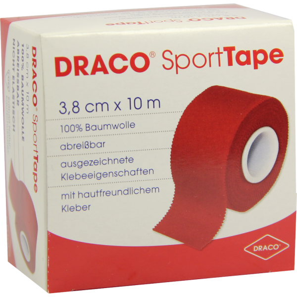 DRACO TAPEVERBAND 3,8 cmx10 m rot