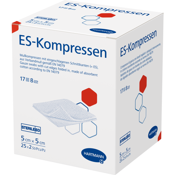 ES-KOMPRESSEN steril 5x5 cm 8fach