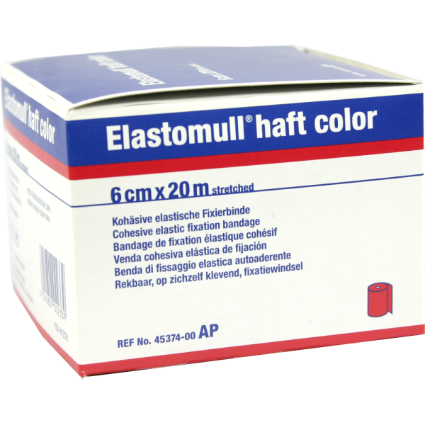 ELASTOMULL haft color 6 cmx20 m Fixierb.rot