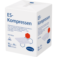 ES-KOMPRESSEN unsteril 10x10 cm 8fach