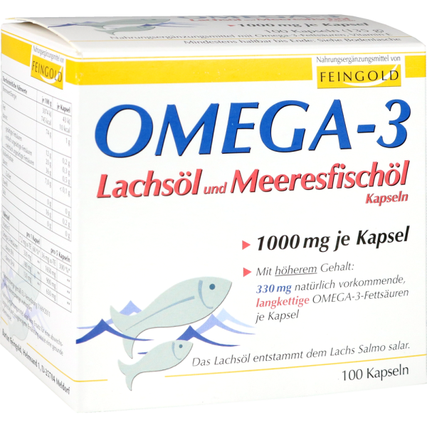 OMEGA-3 LACHSÖL und Meeresfischöl Kapseln
