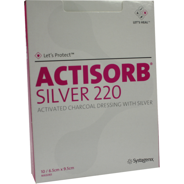 ACTISORB 220 Silver 6,5x9,5 cm steril Kompressen