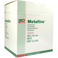 METALLINE Kompressen 10x12 cm steril