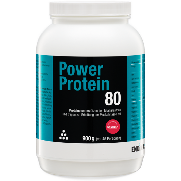 POWER PROTEIN 80 Erdbeer Pulver