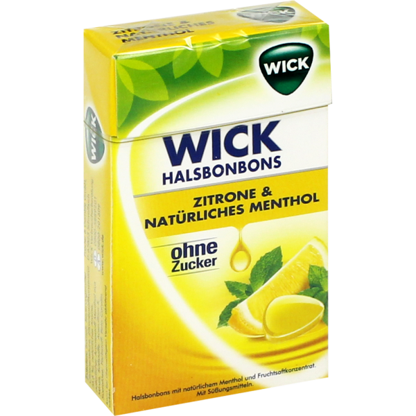 WICK Zitrone & natŽ‰rliches Menthol Bonb.o.Zucker
