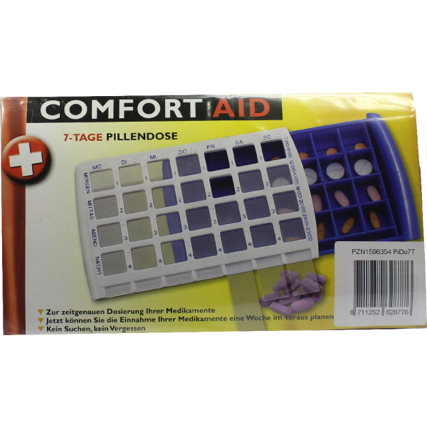 PILLENDOSE 7 Tage+4 Fächer je Tag Kunststoff
