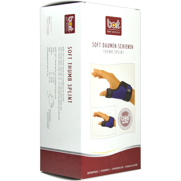 BORT Soft Daumenschiene lang M blau
